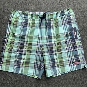 Vineyard Vines Performance Swim Trunks Mens XL Printed Chappy Plaid